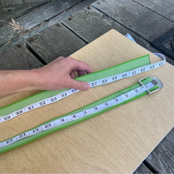 Chaco Unisex Webbing Belt In Green & White - Picture 12 of 12